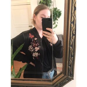 Target • Silky Embroidered Bomber